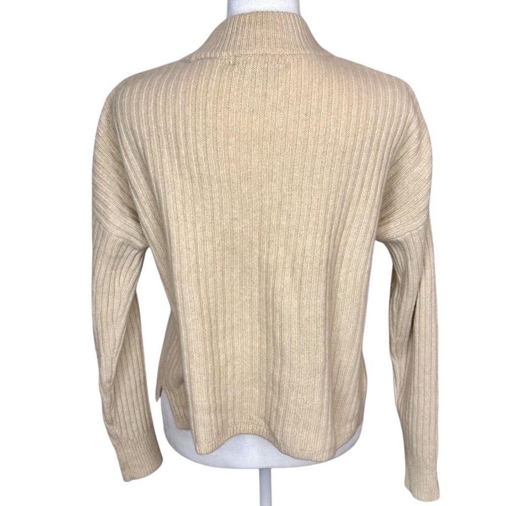 Madewell Recycled Cashmere Blend Mockneck Ribbed Sweater Size XXS - Picture 6 of 11